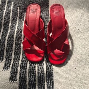 Maryam Nassir Zadeh Lauren Slide in Poppy Patent Size 38.5